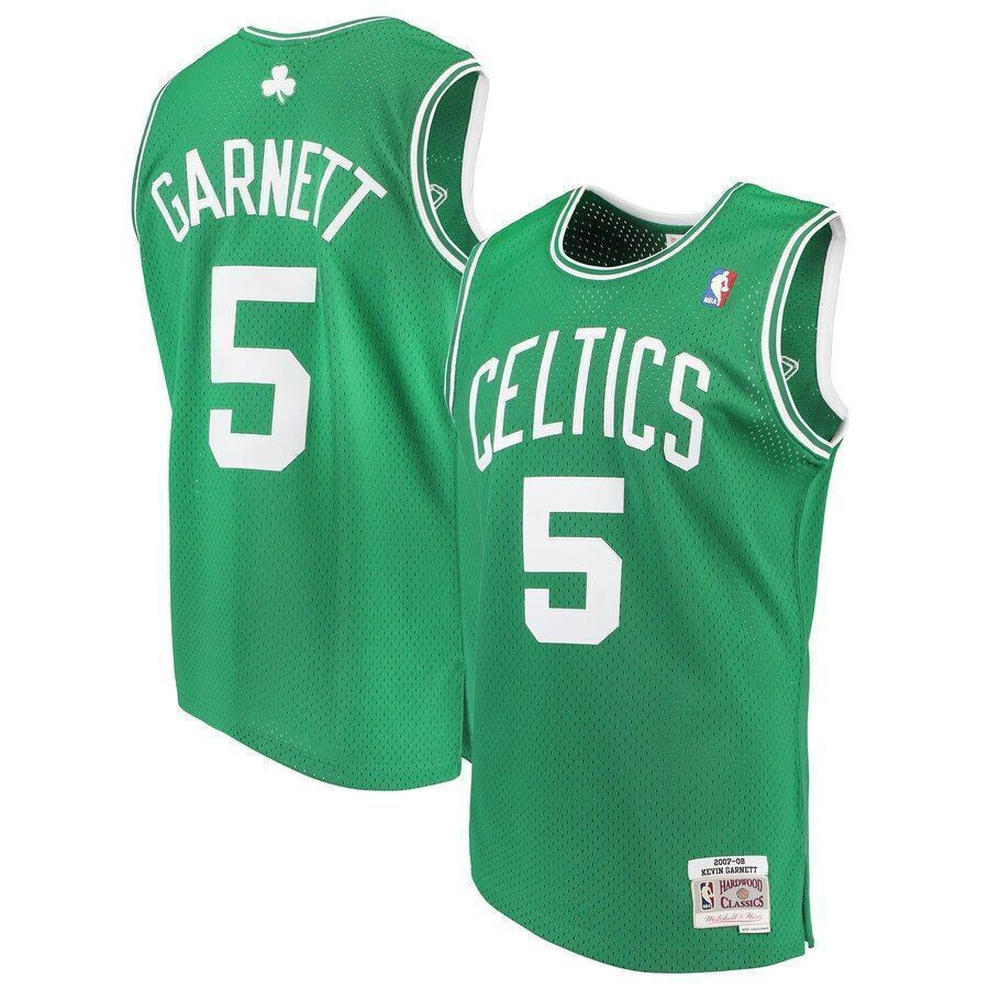 Kevin Garnett Boston Celtics Mitchell & Ness 2007-08 Hardwood Classics Swingman Jersey - Kelly Green - JS252 