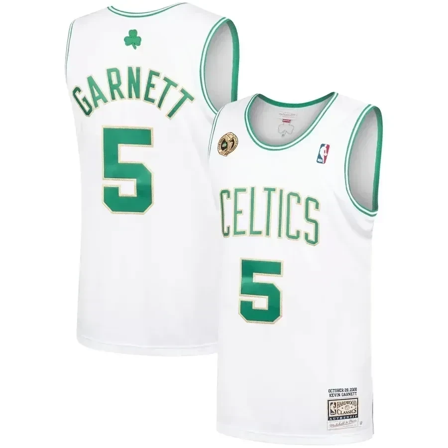 Kevin Garnett Boston Celtics Mitchell & Ness 2008-09 Hardwood Classics Jersey - White - JS610