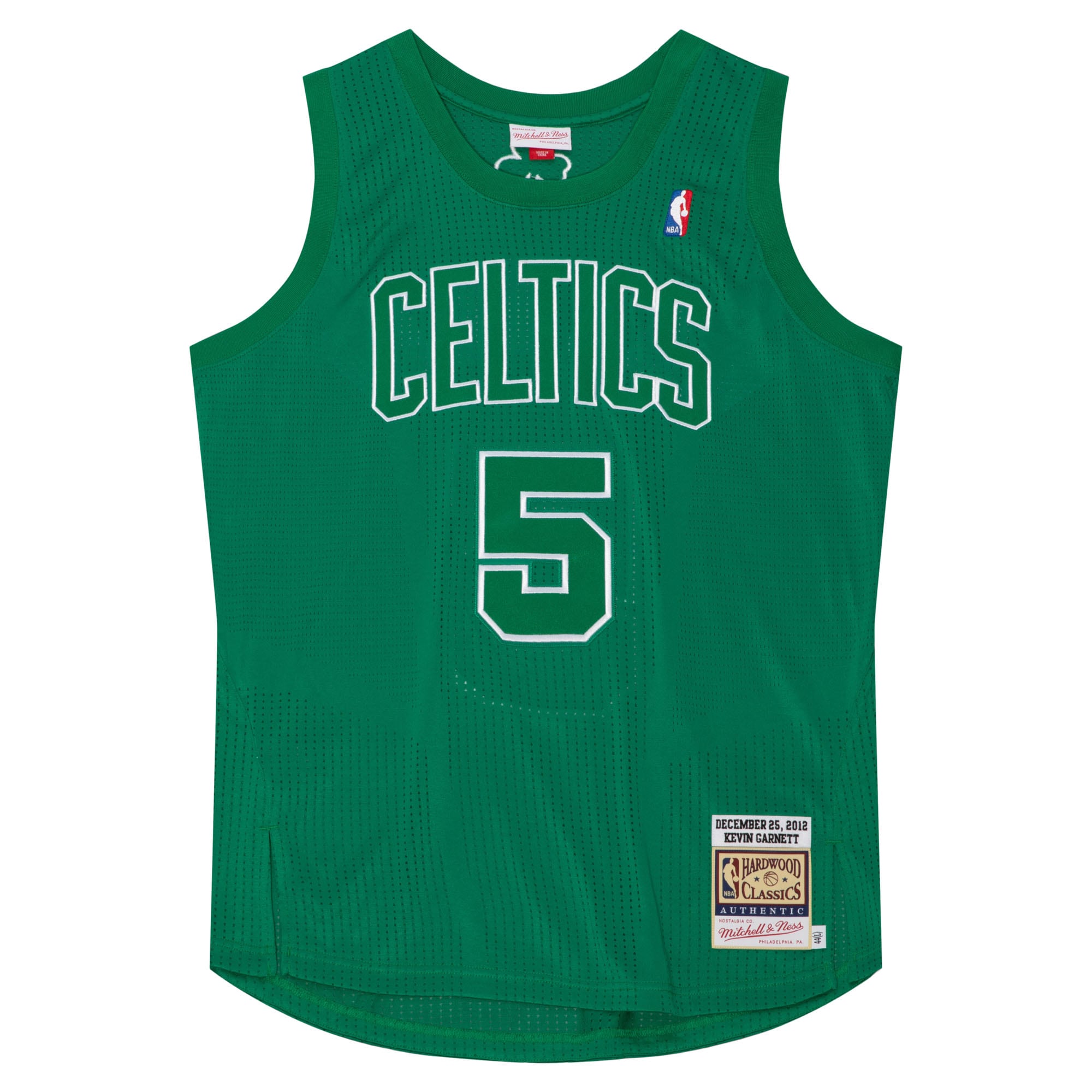 Alternative view of Kevin Garnett Boston Celtics Mitchell & Ness 2012 Authentic Player Jersey - Kelly Green