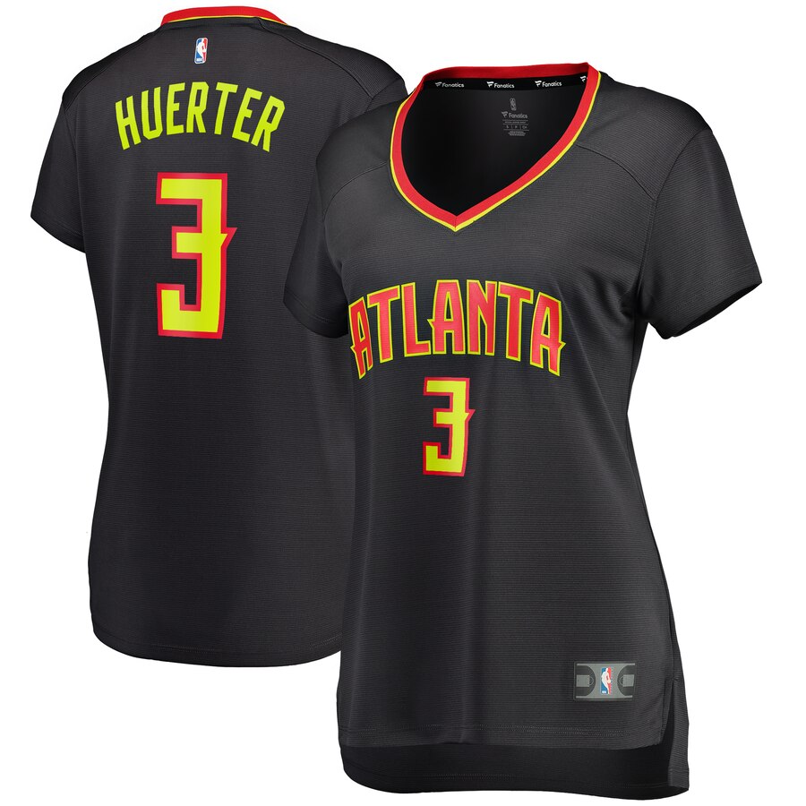 Kevin Huerter Atlanta Hawks Fanatics Branded Women's Fast Break Player Replica Jersey - Icon Edition - Black