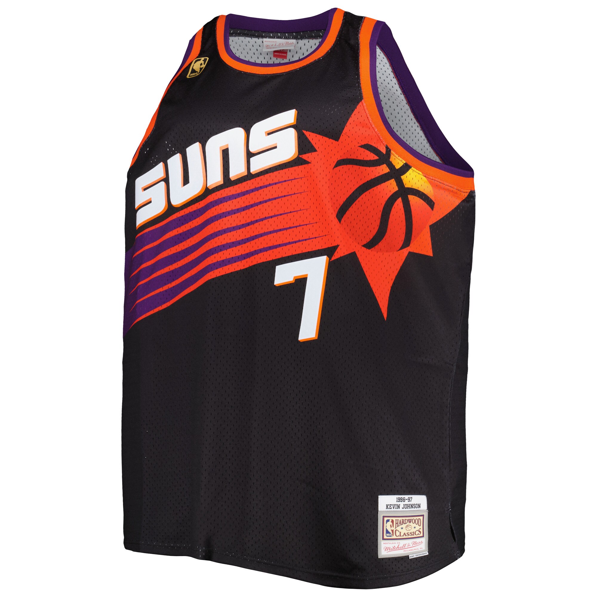 Alternative view of Kevin Johnson Phoenix Suns Mitchell & Ness Big & Tall Hardwood Classics 1996/97 Swingman Jersey - Black