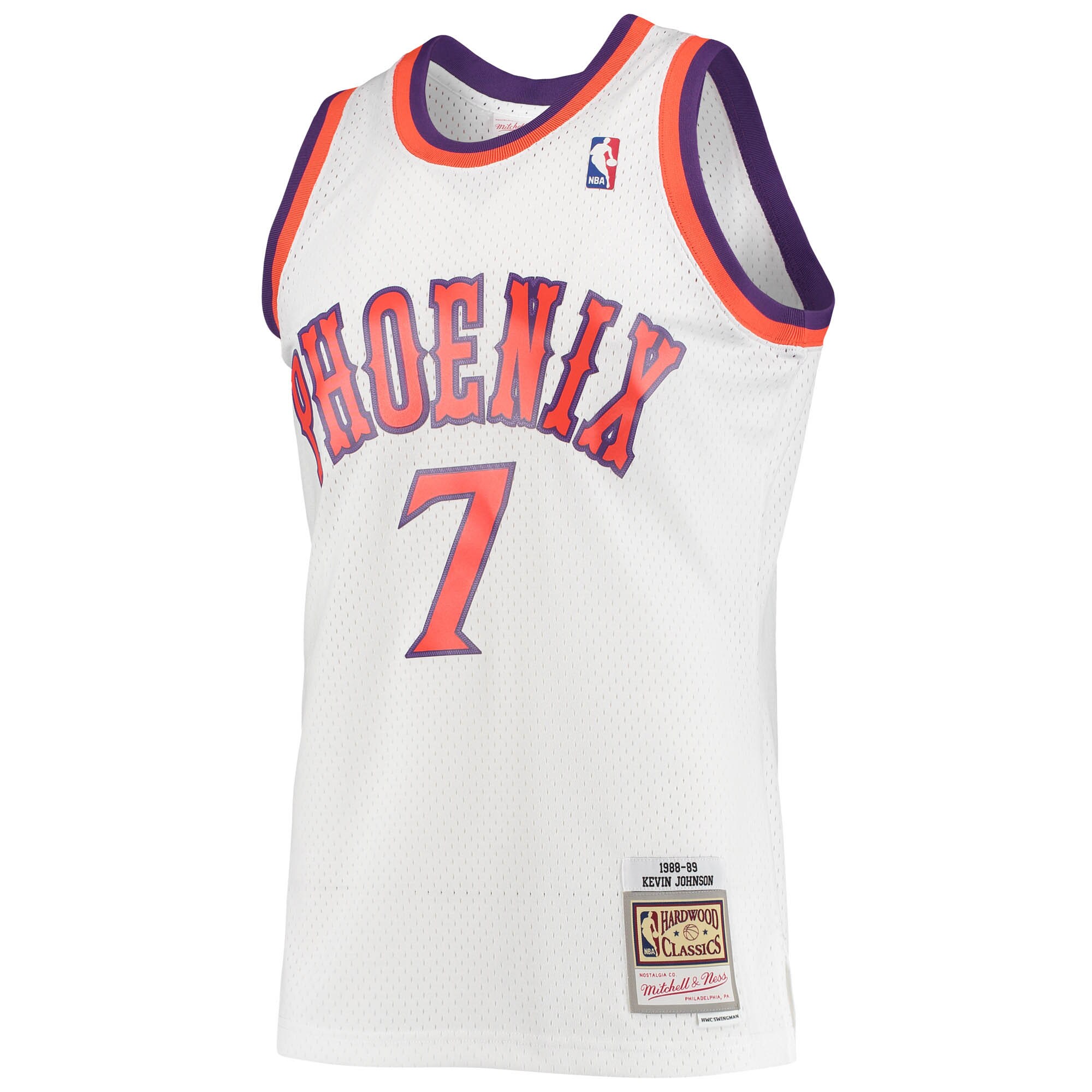 Alternative view of Kevin Johnson Phoenix Suns Mitchell & Ness 1988/89 Hardwood Classics Swingman Jersey - White