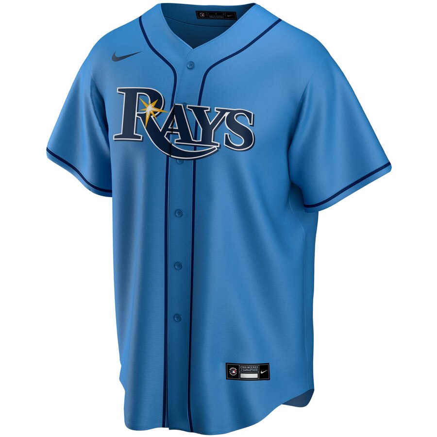 Alternative view of Kevin Kiermaier Tampa Bay Rays Alternate 2020 Replica Player Jersey ÃƒÂ¢Ã¢â€šÂ¬Ã¢â‚¬Å“ Light Blue