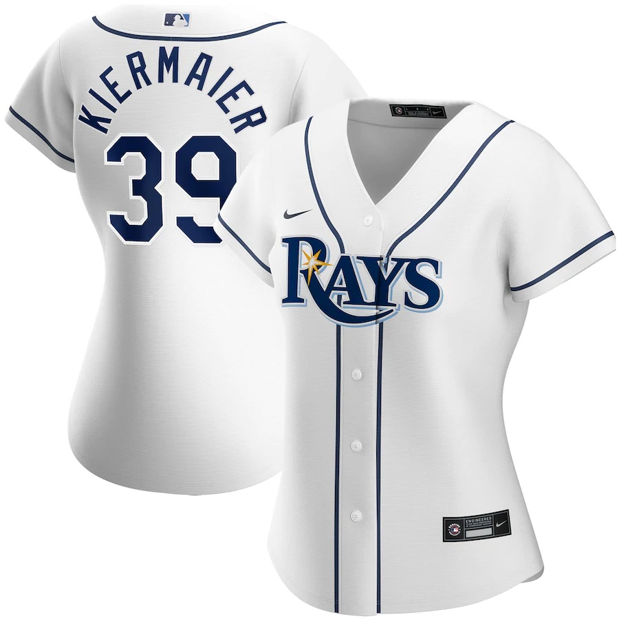 Kevin Kiermaier Tampa Bay Rays Women's Home 2020 Replica Player Jersey ÃƒÂ¢Ã¢â€šÂ¬Ã¢â‚¬Å“ White