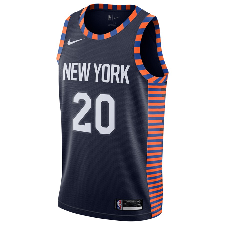 Alternative view of Kevin Knox Ii New York Knicks 2019/20 Finished Swingman Jersey Navy – City Edition