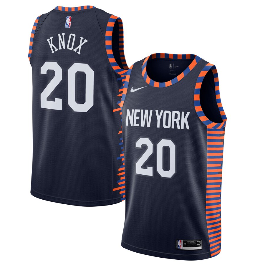Kevin Knox Ii New York Knicks 2019/20 Finished Swingman Jersey Navy – City Edition