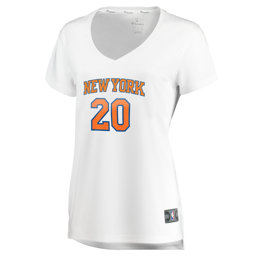 Alternative view of Kevin Knox Ii New York Knicks Fanatics Branded Women's Fast Break Player Replica Jersey - Association Edition - White