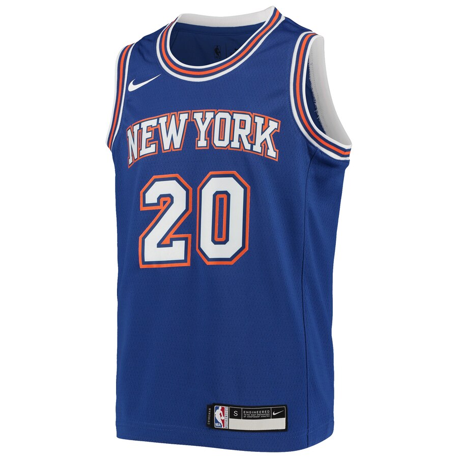 Alternative view of Kevin Knox Ii New York Knicks Youth Swingman Player Jersey - Statement Edition - Blue