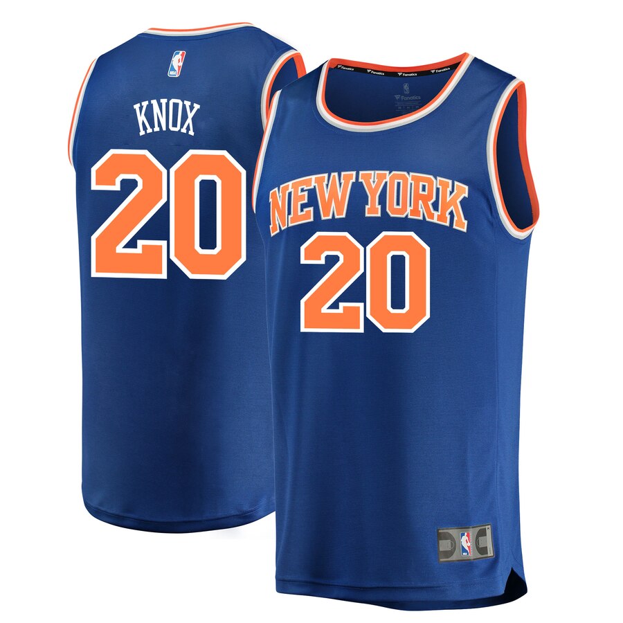 Kevin Knox New York Knicks Fanatics Branded Fast Break Replica Jersey - Icon Edition - Blue