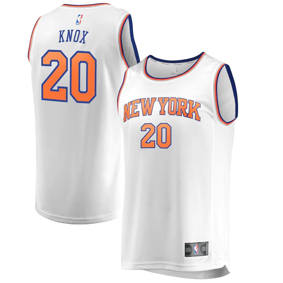 Kevin Knox New York Knicks Fanatics Branded Fast Break Replica Player Jersey - White - Association Edition
