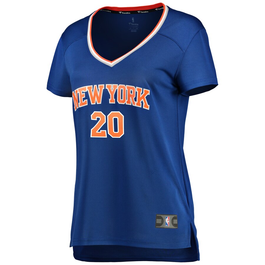 Alternative view of Kevin Knox New York Knicks Fanatics Branded Women's Fast Break Replica Jersey Blue - Icon Edition