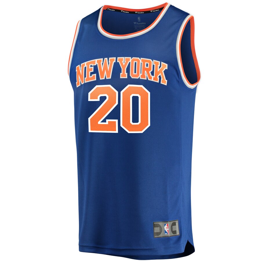 Alternative view of Kevin Knox New York Knicks Fanatics Branded Youth Fast Break Replica Jersey Blue - Icon Edition