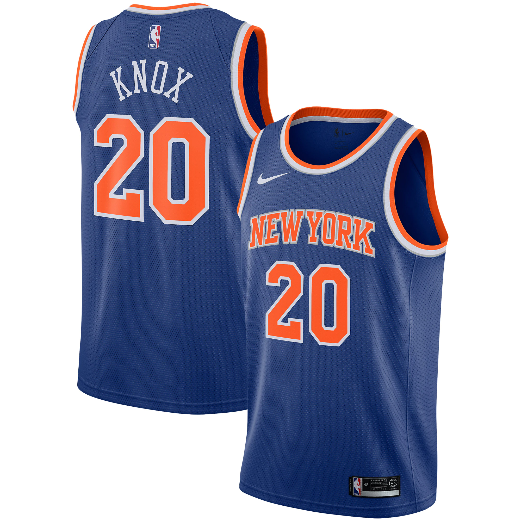 Kevin Knox New York Knicks Swingman Jersey – Blue