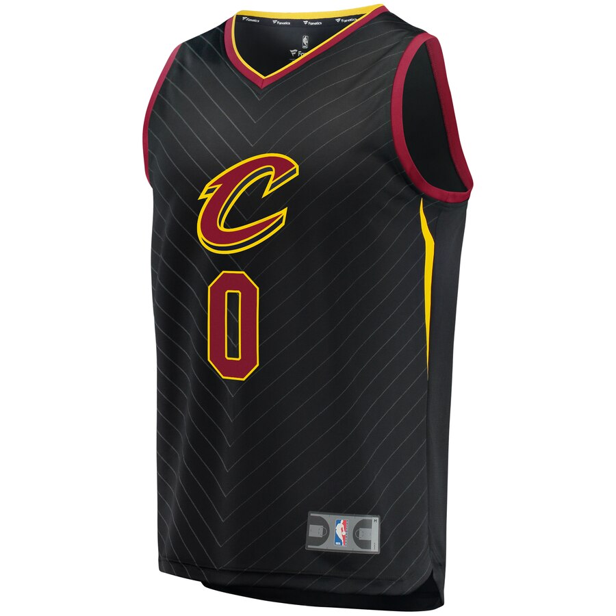 Alternative view of Kevin Love Cleveland Cavaliers Fanatics Branded Fast Break Replica Jersey Black - Statement Edition