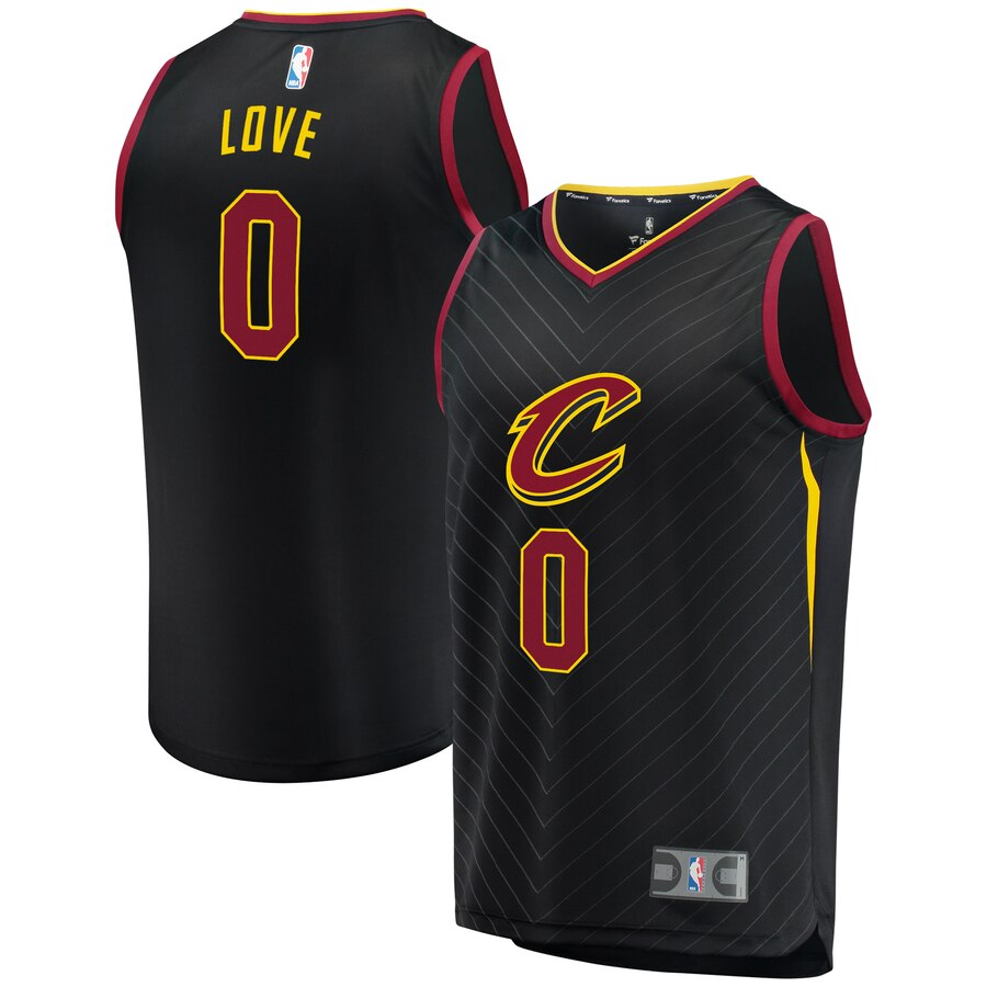 Kevin Love Cleveland Cavaliers Fanatics Branded Fast Break Replica Jersey Black - Statement Edition