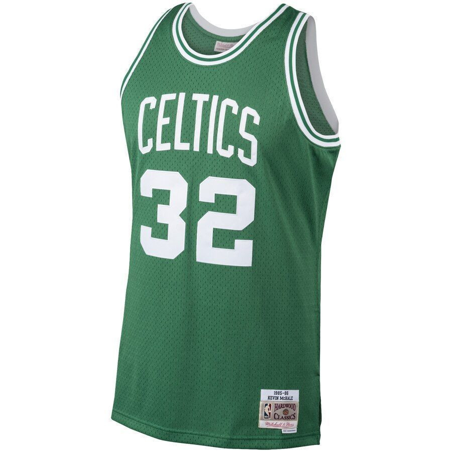 Alternative view of Kevin Mchale Boston Celtics Mitchell & Ness 1985-86 Hardwood Classics Swingman Player Jersey - Kelly Green - JS893