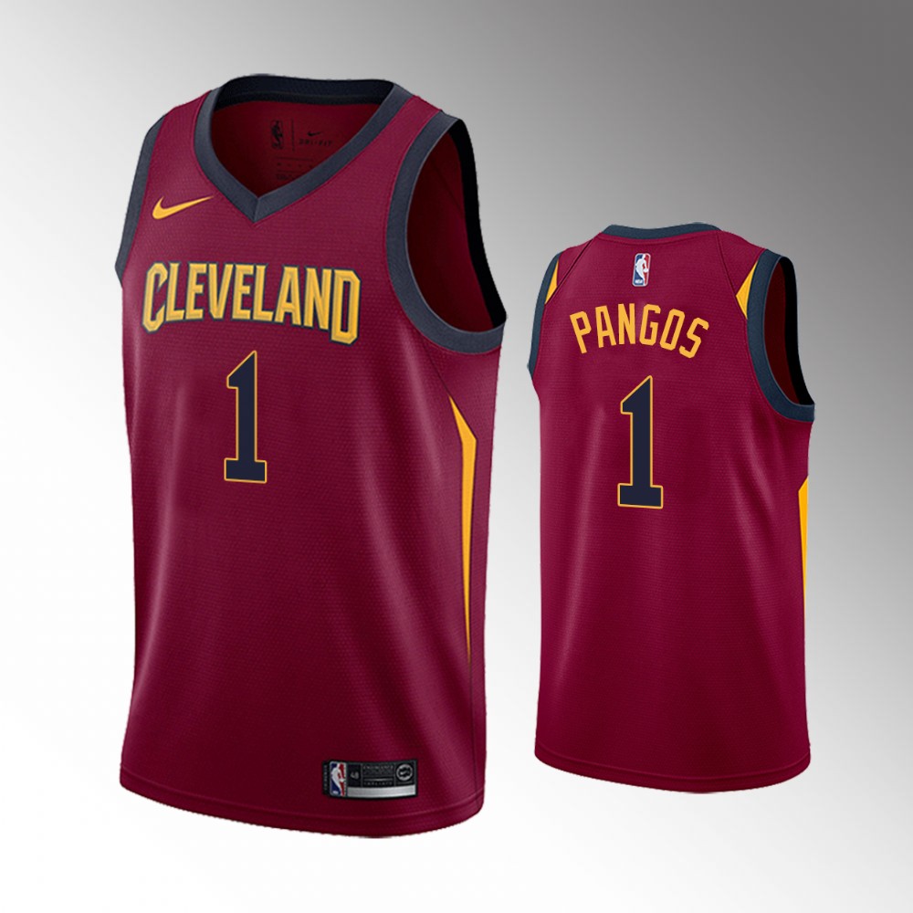 Kevin Pangos Cleveland Cavaliers 2021-22 Icon Edition Wine Jersey