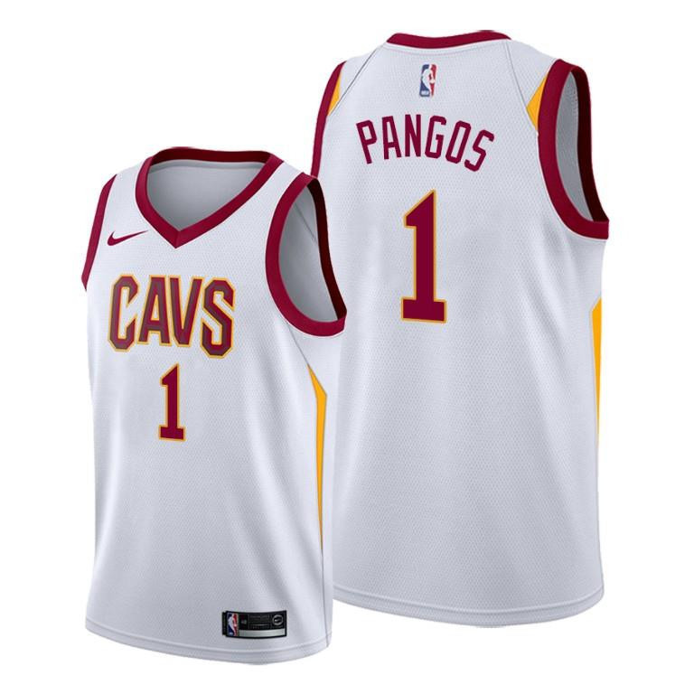 Kevin Pangos Cleveland Cavaliers White Association Edition Jersey 1 - Men Jersey - JS687