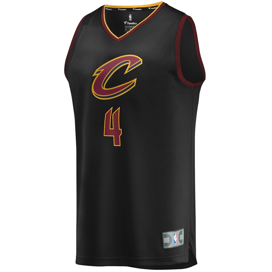 Alternative view of Kevin Porter Jr. Cleveland Cavaliers Fanatics Branded Youth Fast Break Replica Jersey Black - Statement Edition