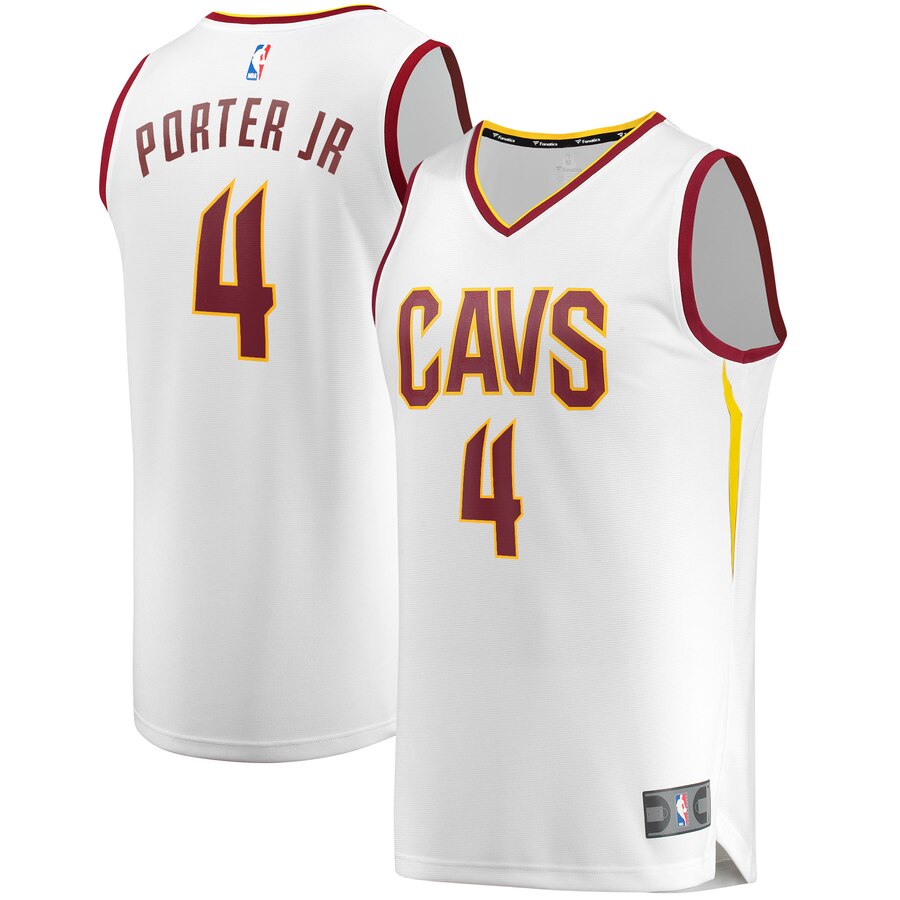 Kevin Porter Jr. Cleveland Cavaliers Fanatics Branded Youth Fast Break Replica Jersey White - Association Edition