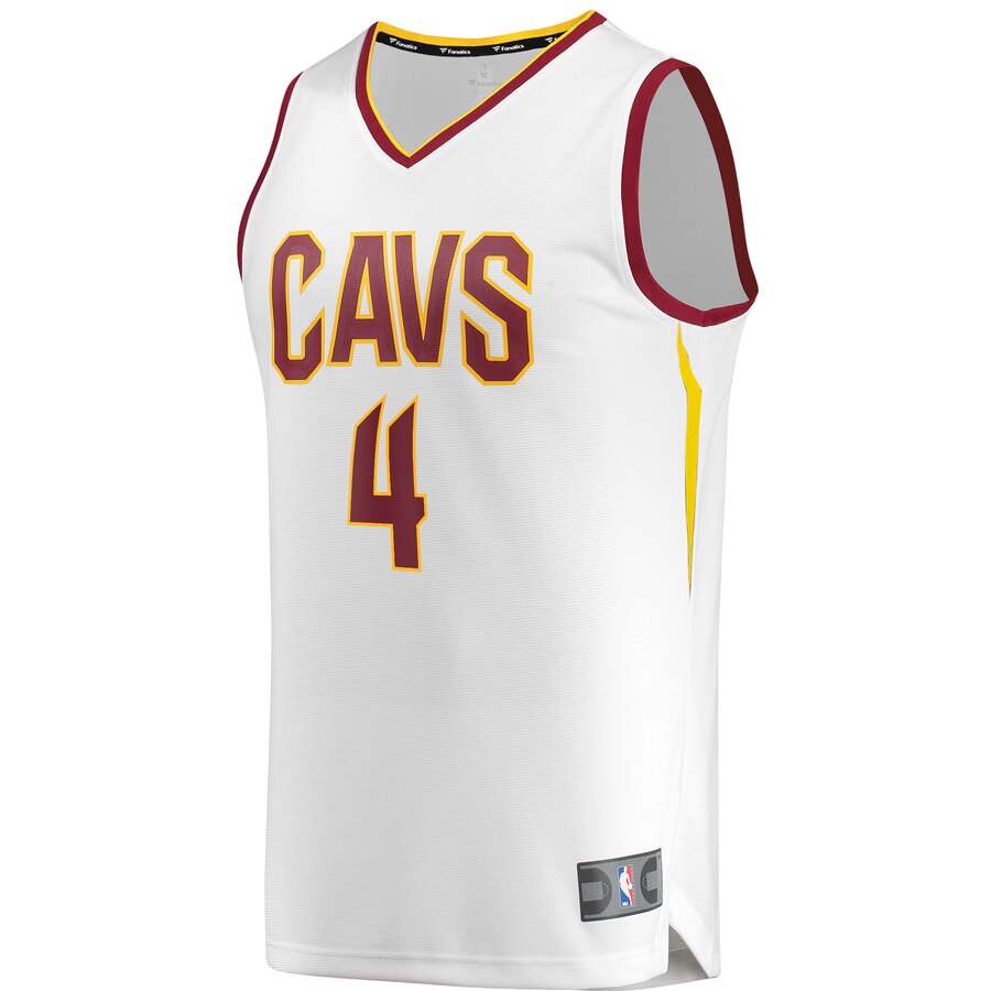 Alternative view of Kevin Porter Jr. Cleveland Cavaliers Fanatics Branded Youth Fast Break Replica Jersey White - Association Edition