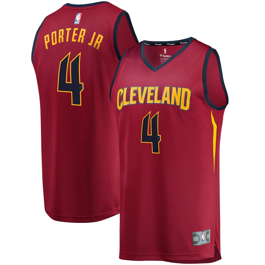 Kevin Porter Jr. Cleveland Cavaliers Fanatics Branded Youth Fast Break Replica Jersey Wine - Icon Edition