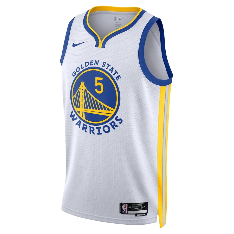 Alternative view of Kevon Looney 5 Golden State Warriors Unisex Swingman Jersey - Association Edition - White - JS263 