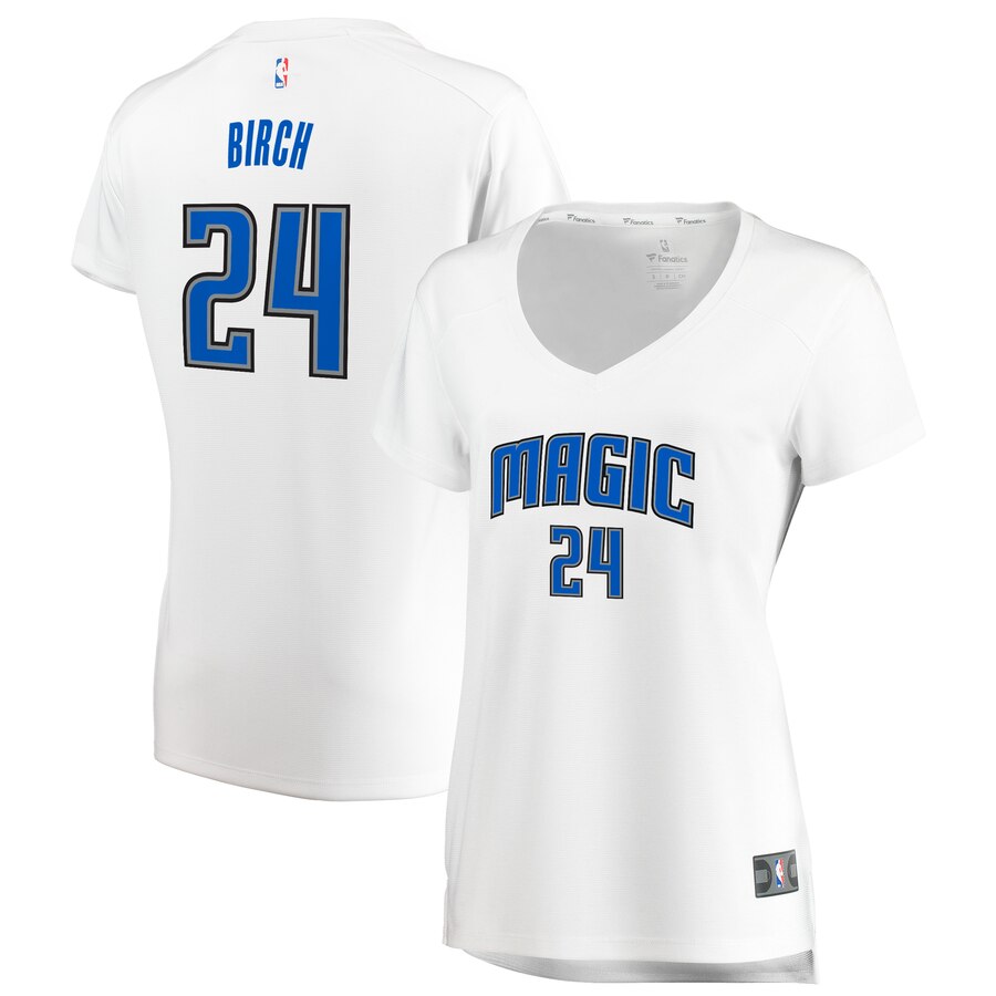 Khem Birch Orlando Magic Fanatics Branded Women's Fast Break Replica Jersey White - Association Edition