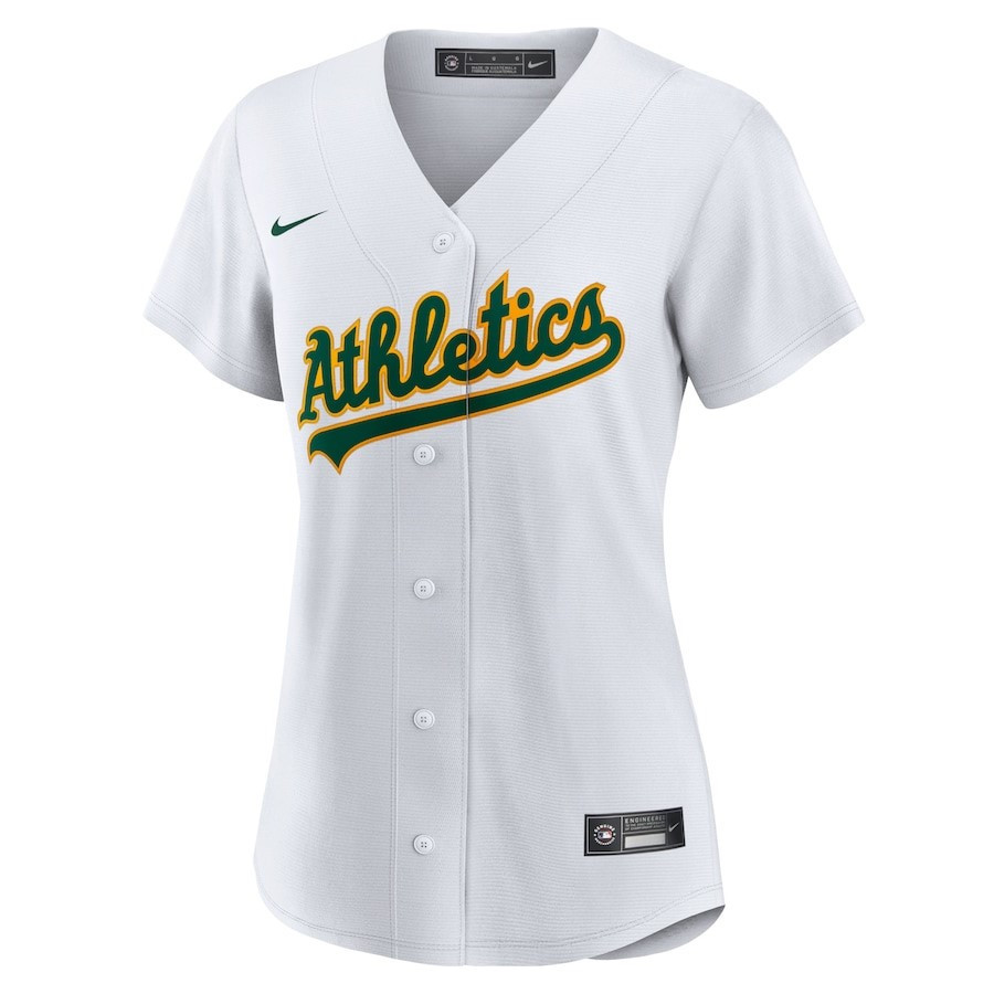 Alternative view of Khris Davis 2 Oakland Athletics Women's Home Player Jersey - White 