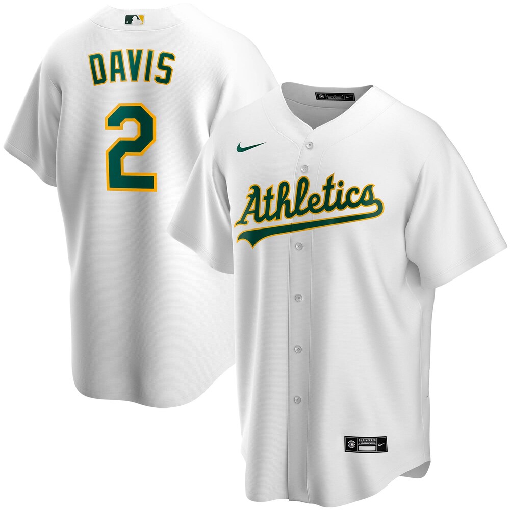 Khris Davis Oakland Athletics Home 2020 Player Jersey - White Color