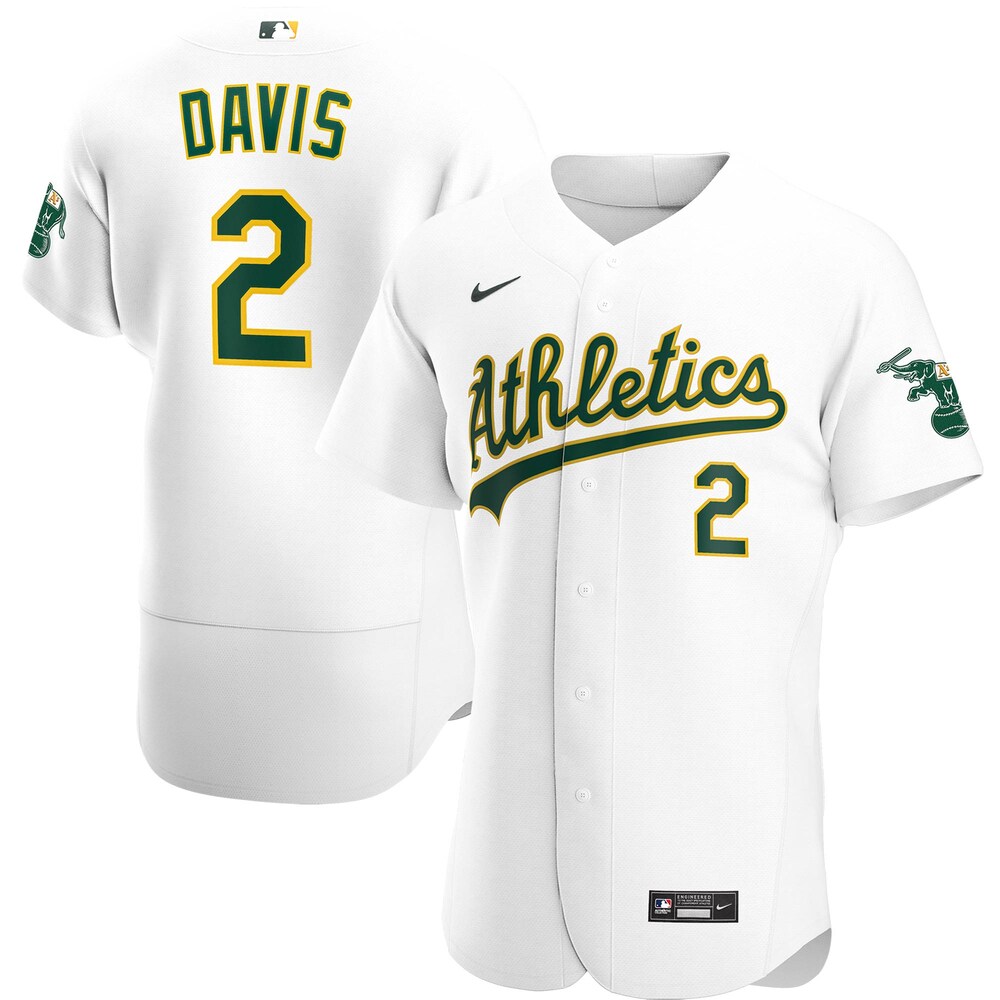 Khris Davis Oakland Athletics Home 2020 Player Jersey - White