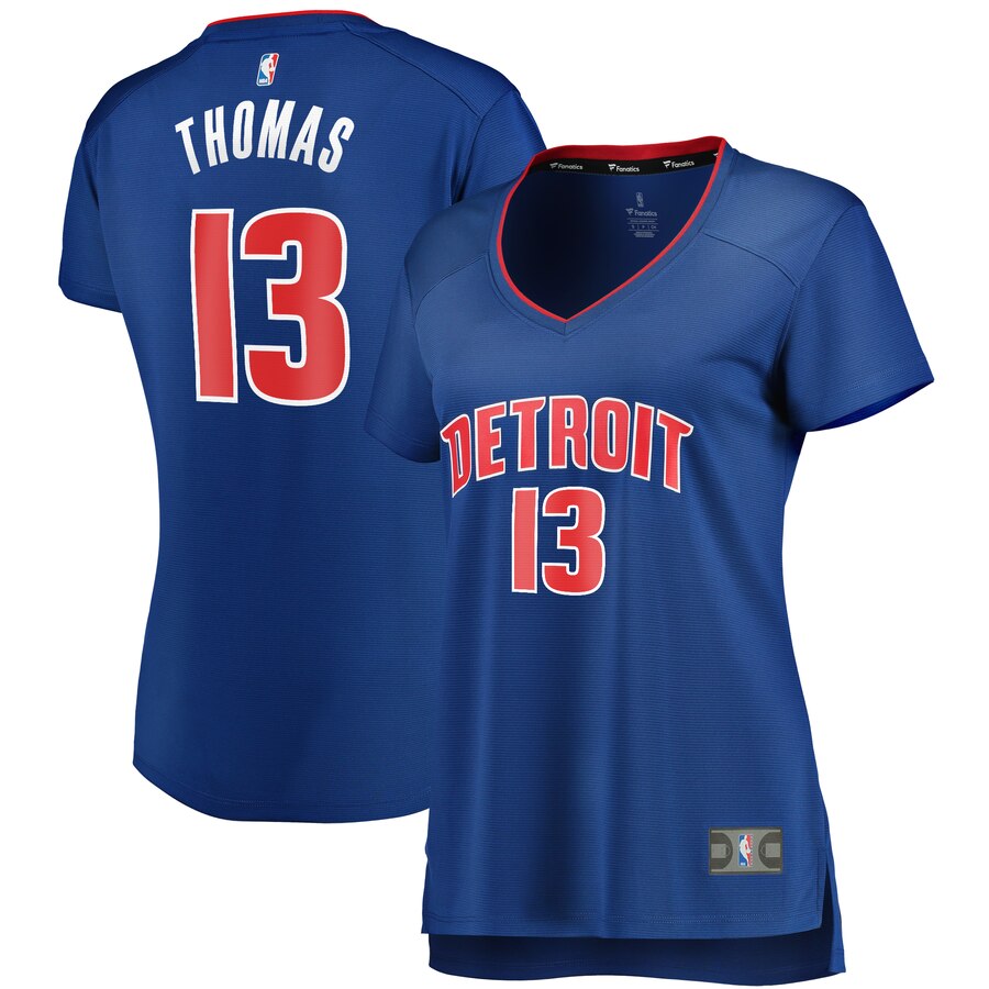 Khyri Thomas Detroit Pistons Fanatics Branded Women's Fast Break Replica Player Jersey - Icon Edition - Blue