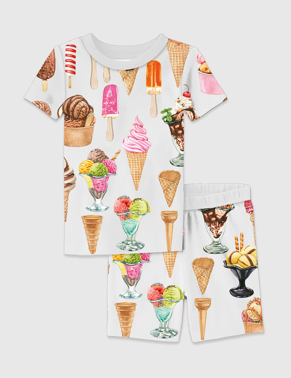 Kid's Ice Cream Pajama Set