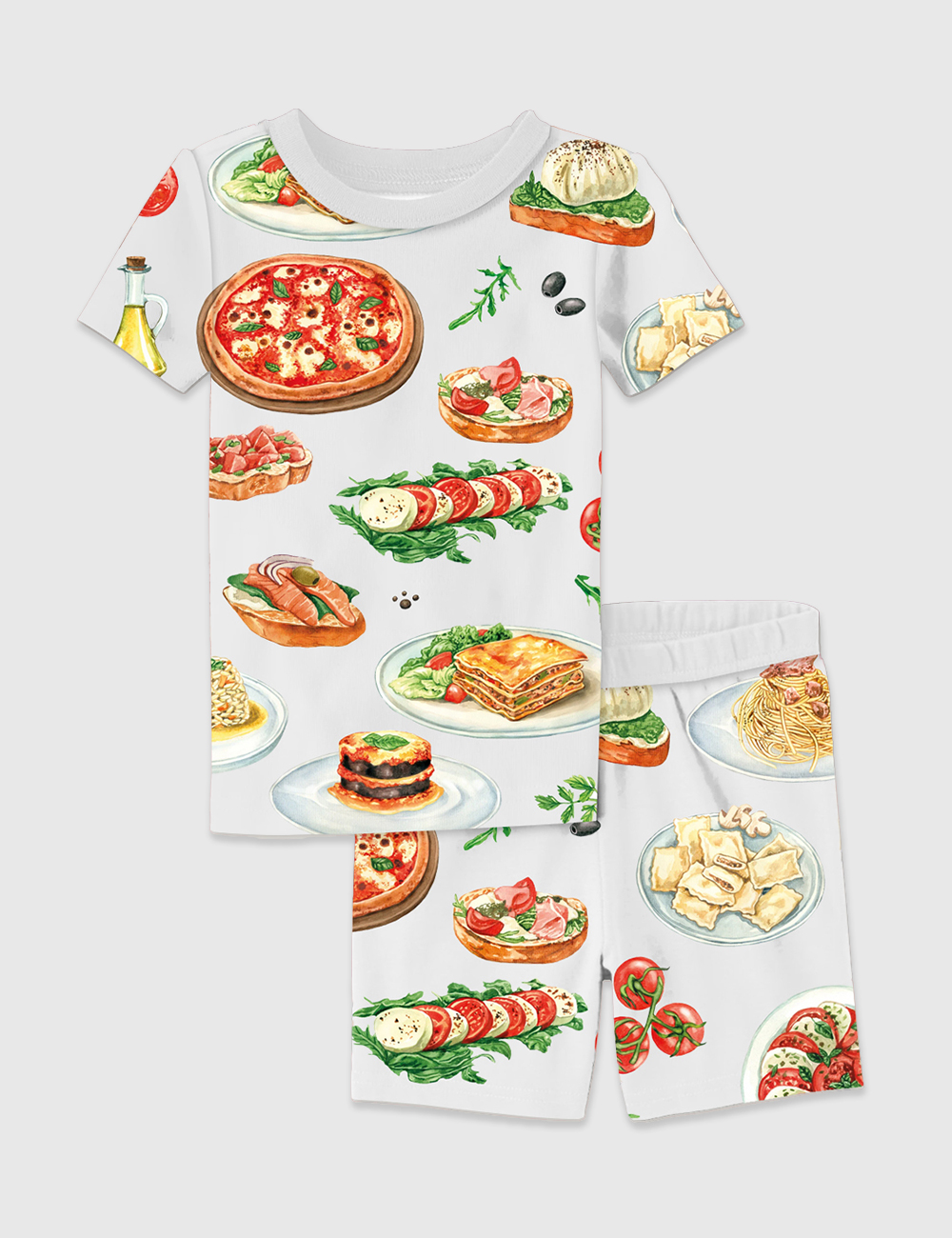 Kid's Italian Food Pajama Set