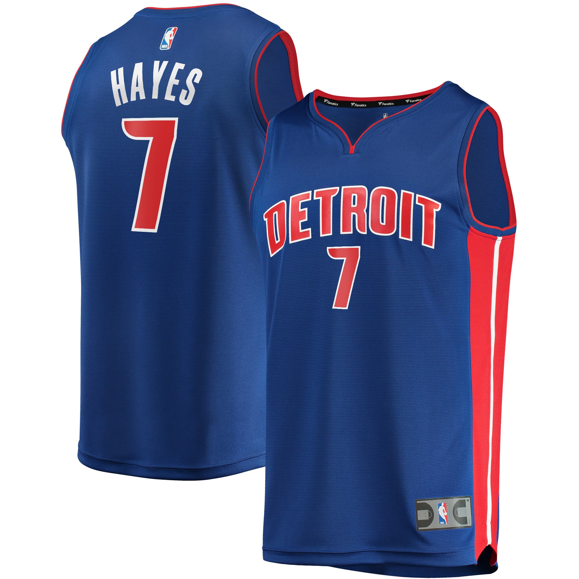 Alternative view of Killian Hayes Detroit Pistons Fanatics Branded Youth 2020 Nba Draft First Round Pick Fast Break Replica Jersey Blue - Icon Edition