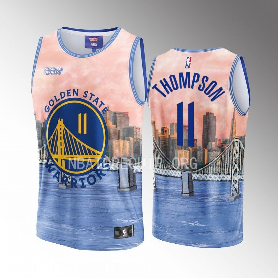 Klay Thompson 11 Golden State Warriors NBA & KidSuper Studios Unisex Hometown Jersey - JS752 