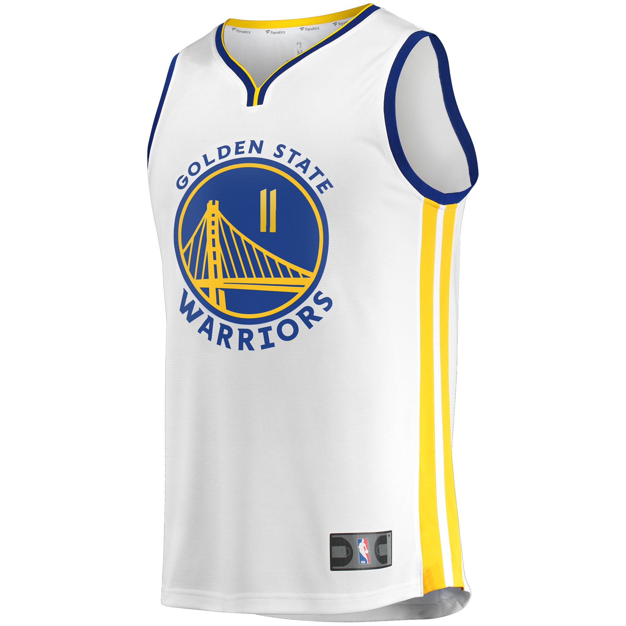 Alternative view of Klay Thompson Golden State Warriors Fanatics 2022/23 Fast Break Replica Player Jersey - Association Edition - White