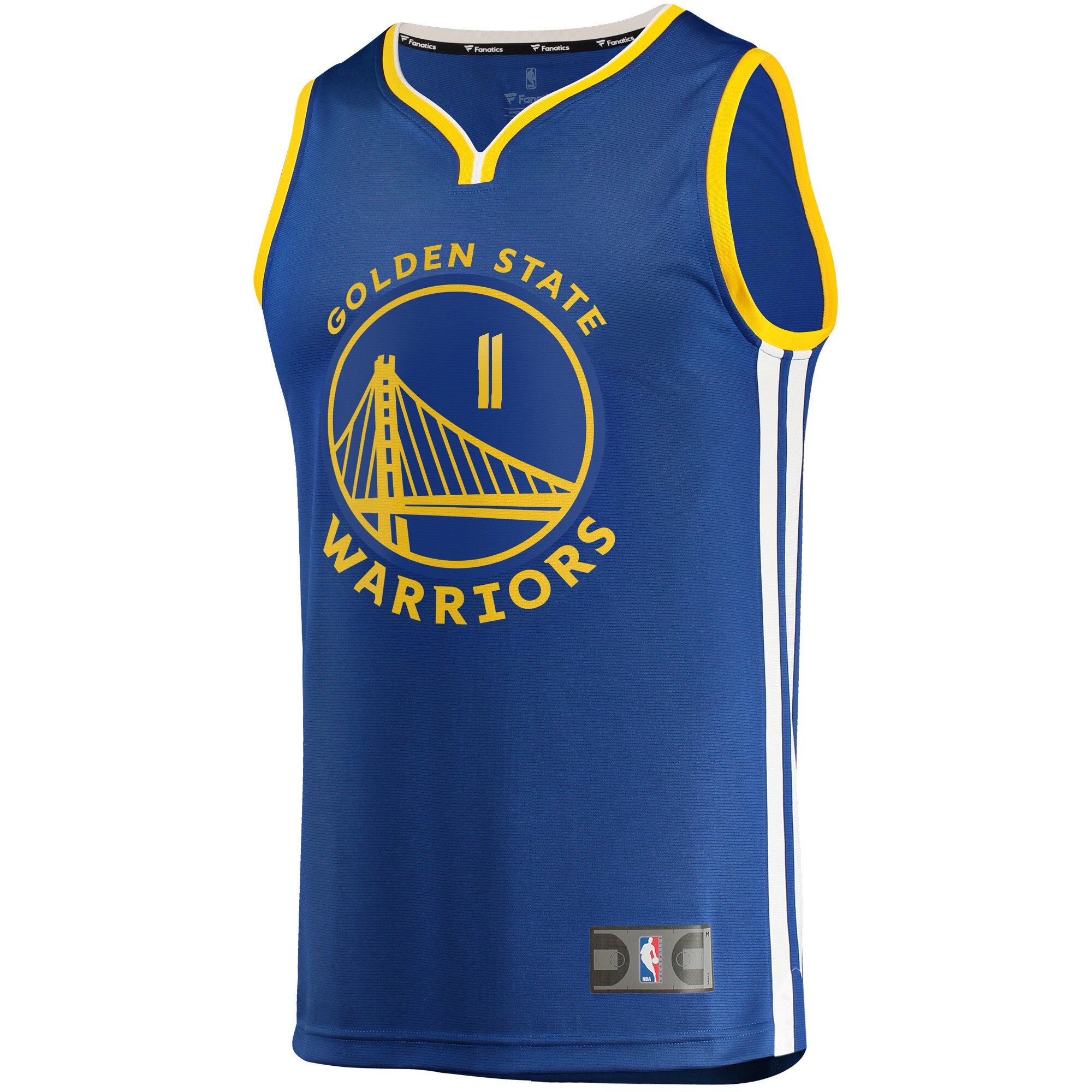 Alternative view of Klay Thompson Golden State Warriors Fanatics Fast Break Replica Player Jersey - Icon Edition - Royal