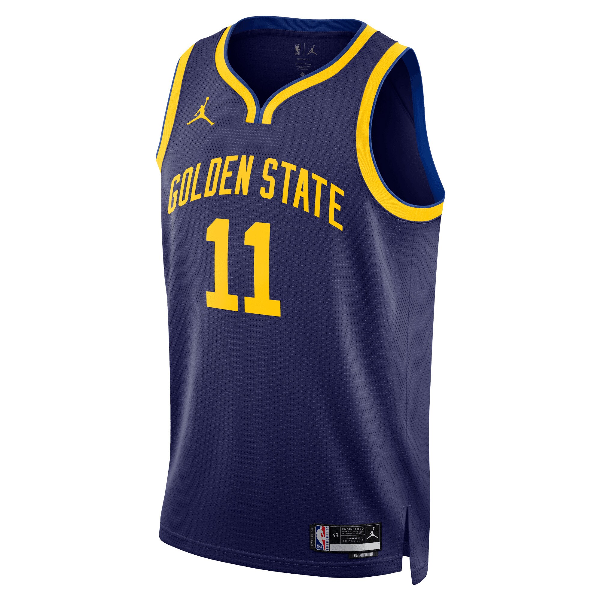 Alternative view of Klay Thompson Golden State Warriors Jordan Brand Unisex Swingman Jersey - Statement Edition - Navy