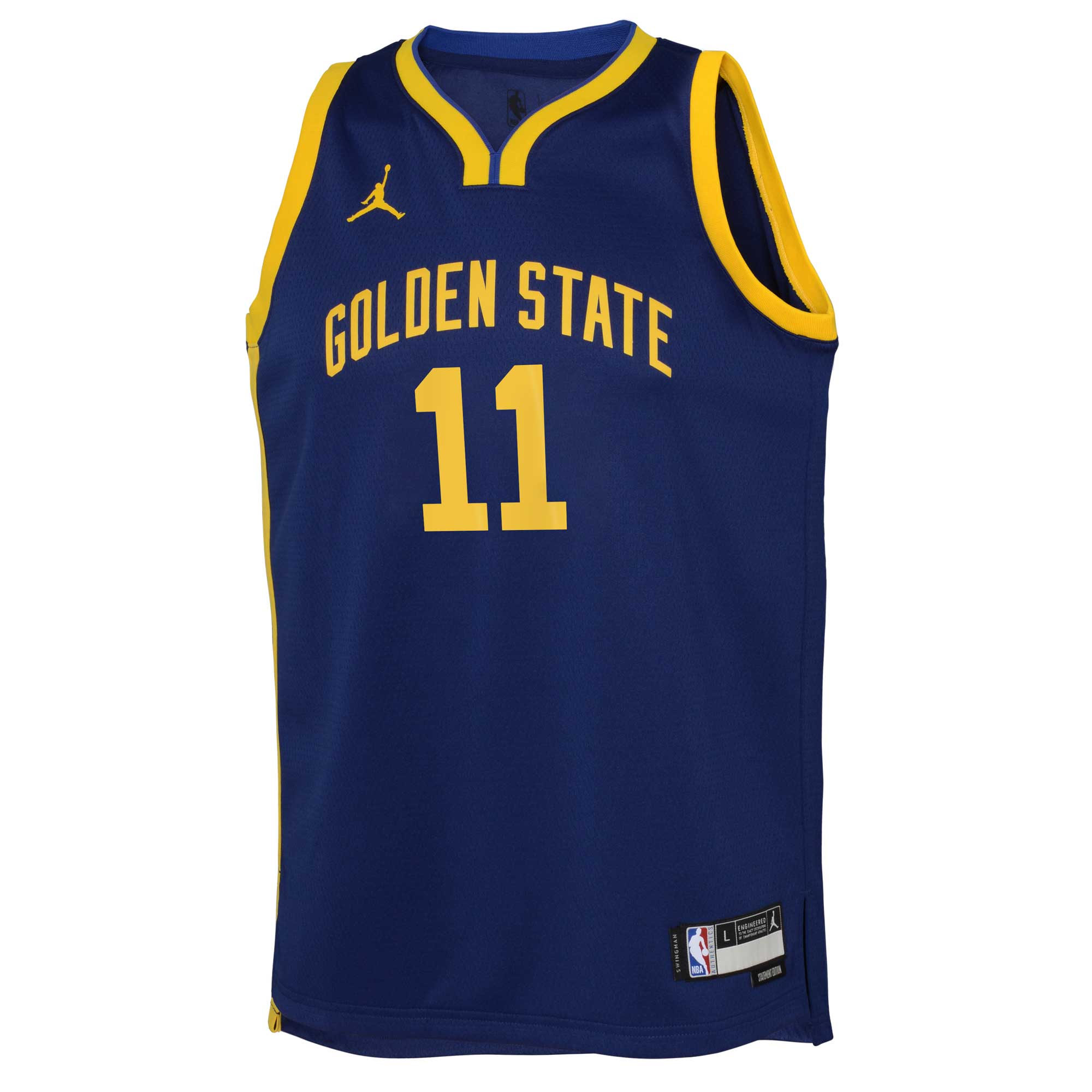 Alternative view of Klay Thompson Golden State Warriors Jordan Brand Youth Swingman Jersey - Statement Edition - Blue