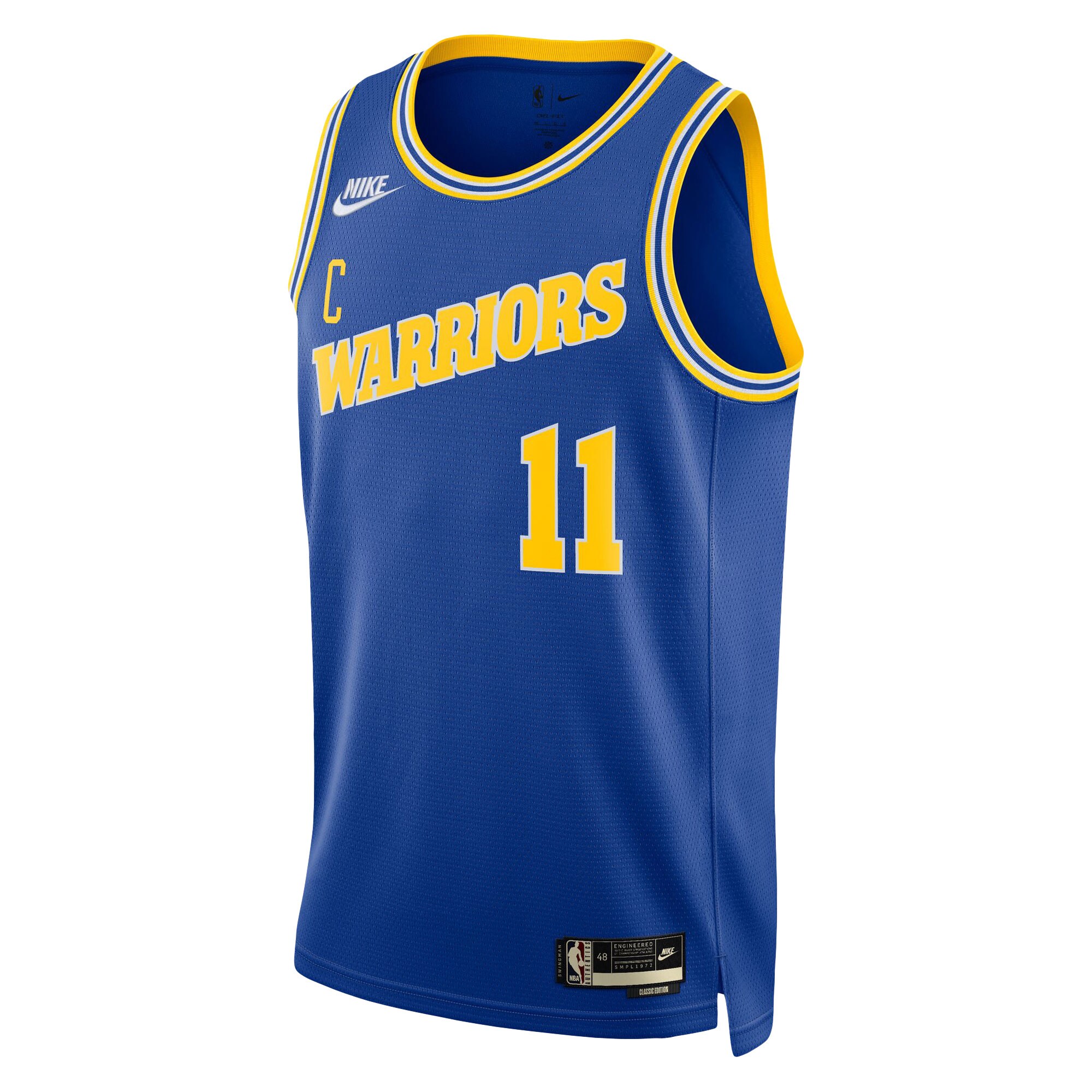 Alternative view of Klay Thompson Golden State Warriors Swingman Jersey - Classic Edition - Blue