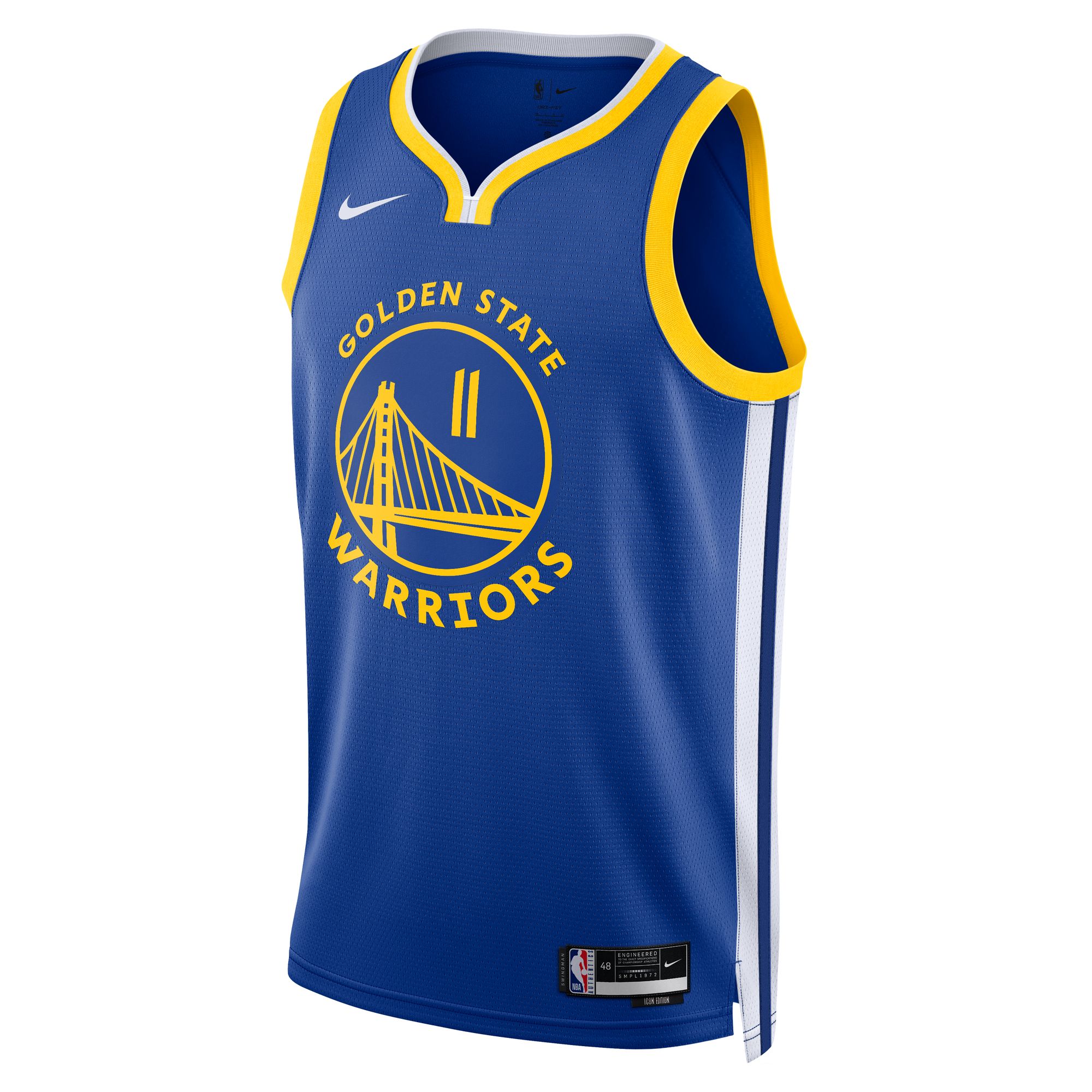 Alternative view of Klay Thompson Golden State Warriors Unisex Swingman Jersey - Icon Edition - Royal