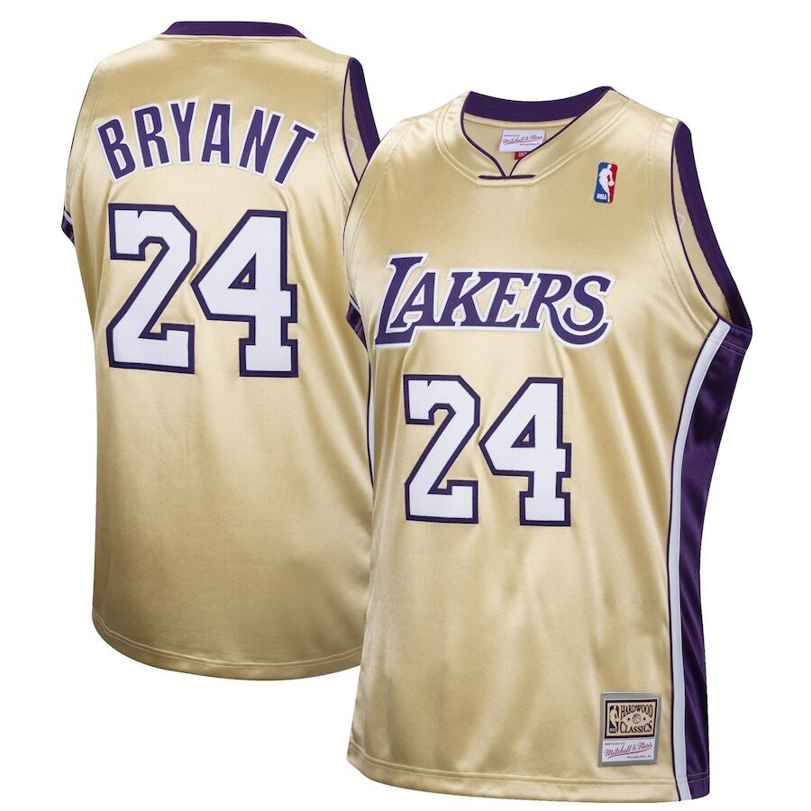 Kobe Bryant Los Angeles Lakers Mitchell & Ness Hall Of Fame Class Of 2020 #24 Hardwood Classics Jersey - Gold