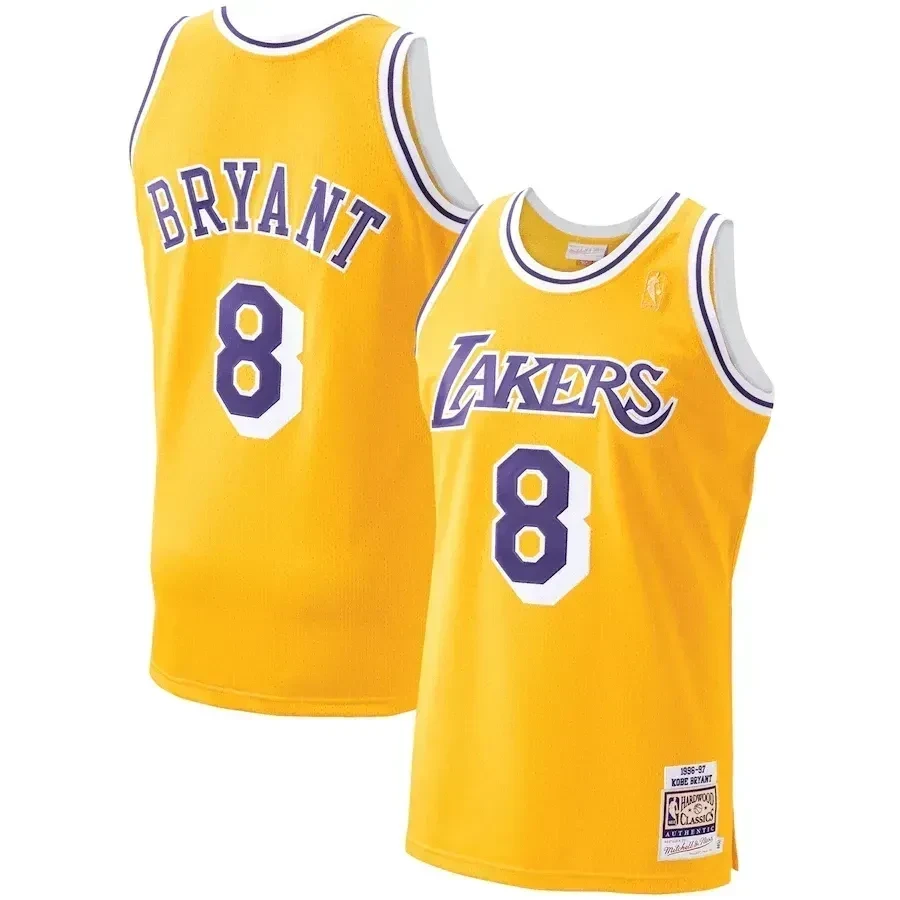 Kobe Bryant Los Angeles Lakers Mitchell & Ness 1996-97 Hardwood Classics Player Jersey - Gold - JS431 