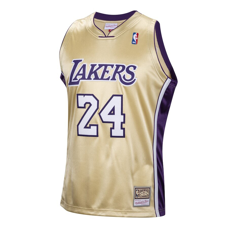 Alternative view of Kobe Bryant Los Angeles Lakers Mitchell & Ness Hall Of Fame Class Of 2020 #24 Hardwood Classics Jersey - Gold