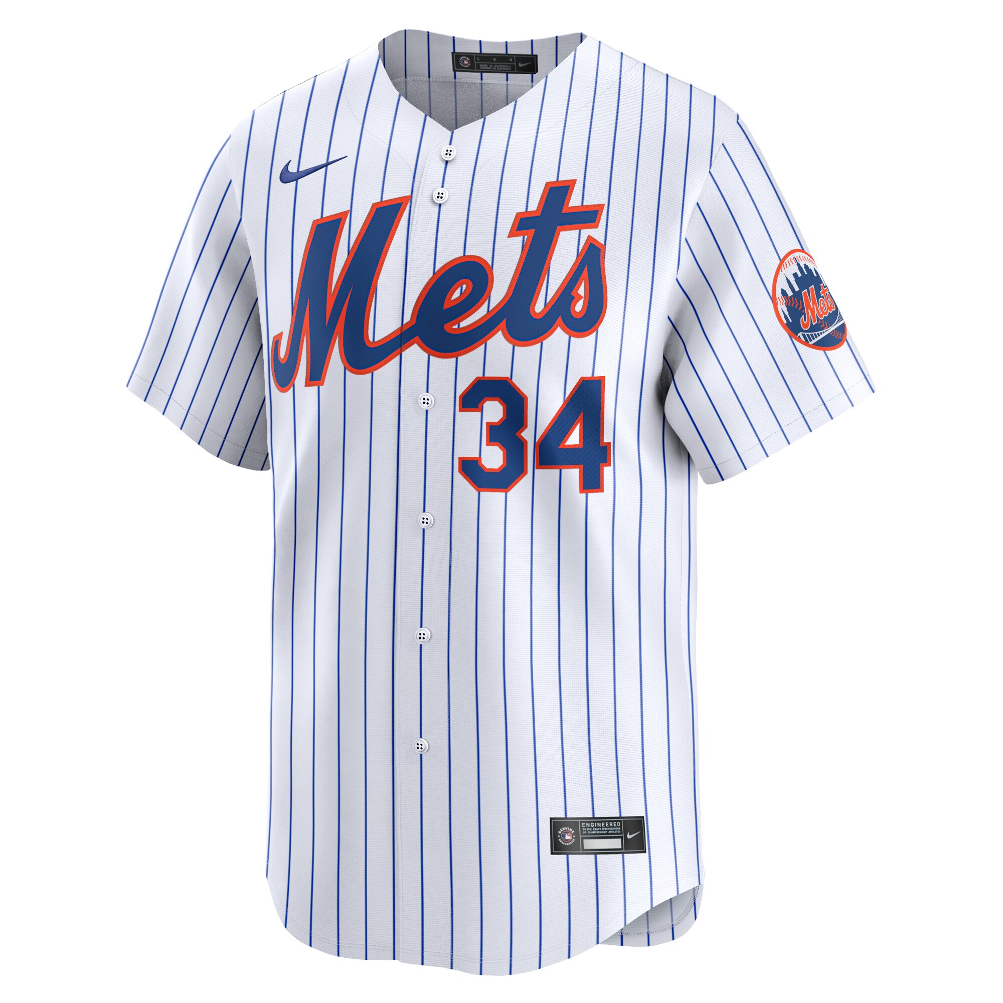 Alternative view of Kodai Senga New York Mets Home Limited Player Jersey - White