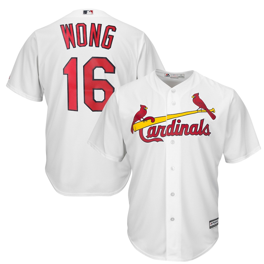 Kolten Wong St. Louis Cardinals Majestic Cool Base Player Jersey – White
