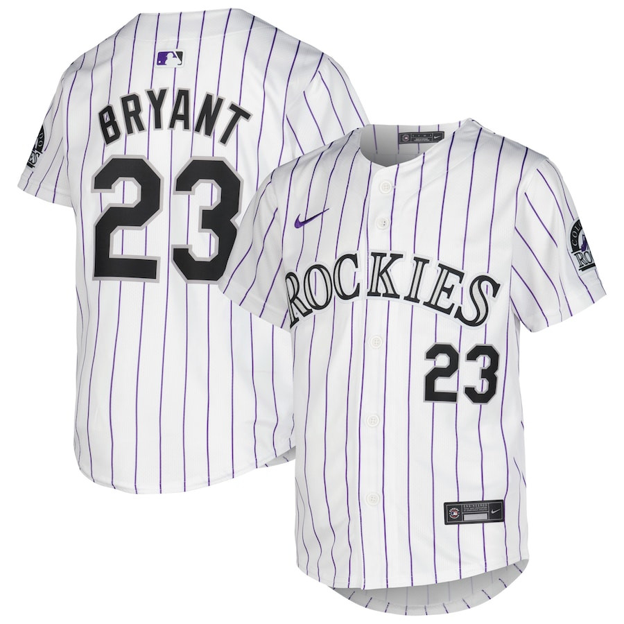 Kris Bryant 23 Colorado Rockies Home Limited Player YOUTH Jersey - White