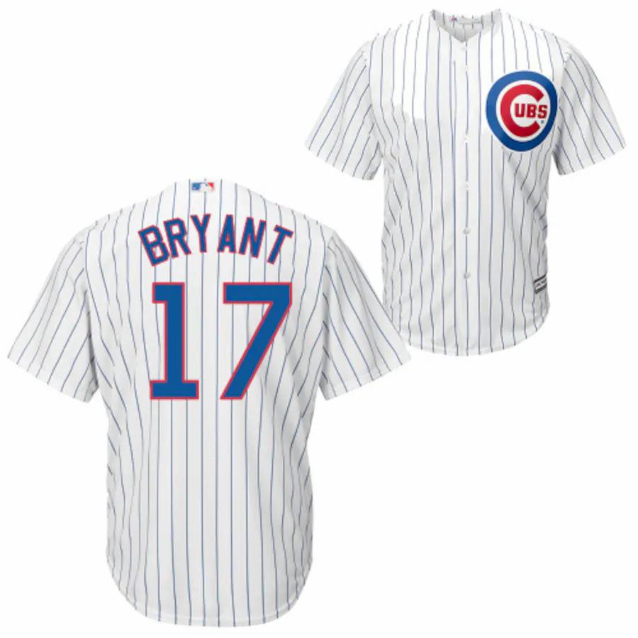 Kris Bryant Chicago Cubs Majestic Cool Base Player Jersey – White