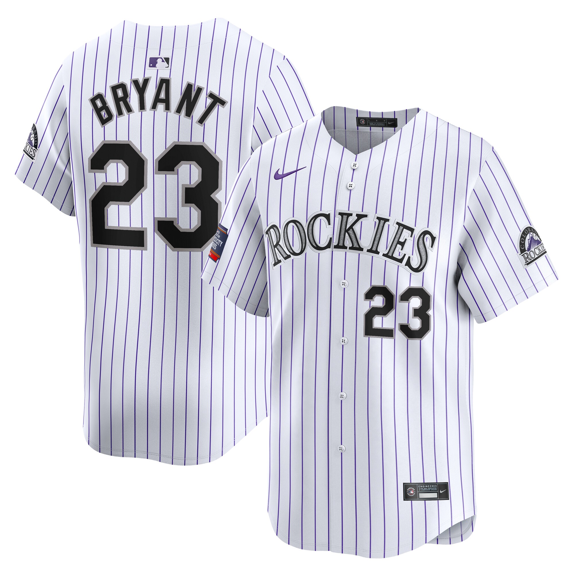 Kris Bryant Colorado Rockies 2024 Mlb World Tour Mexico City Series Home Limited Player Jersey - White